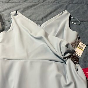 Women’s size 14 Alex Evenings dress.  Light baby blue with jeweled detail.